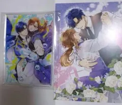新品】わたたべ 近江汐莉 イラストカード 2枚セット 複製サイン 苗川采