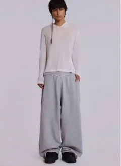Jaded London グレー ワイドレッグパンツ XS