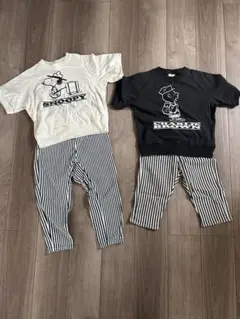 ブランシェス•GU スヌーピー半袖Tシャツ　ズボン
