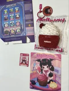 メロジョイ　レッドベルベットの雨　mellojoy スクイーズ　カップケーキか？