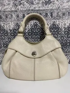 【良品】COLE HAAN コールハーン レザー トートバッグ アイボリー 白