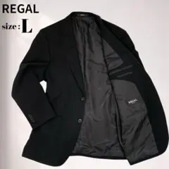 REGAL リーガル テーラードジャケット L AB5 ブラック ウール