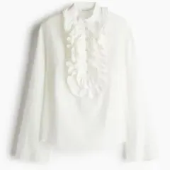 値下げ　H&M EDITION ラッフルブラウス　XS