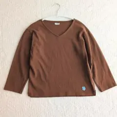美品 ORCIVAL オーシバル 無地 長袖 Tシャツ 日本製 綿100%
