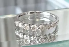 Pt950 天然ダイヤモンド 0.30ct H&Cハート&キューピッド リング