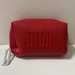 【美品】Dior ディオール ノベルティ ポーチ（赤）