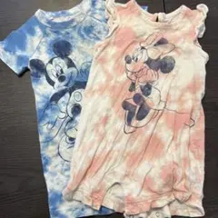 GAP Disney ミッキー & ミニーのタイダイロンパース 80cm