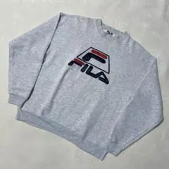 希少 90s フィラ グラントヒル ビッグシルエット スウェット ヘザーグレー