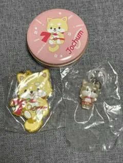 JOCHUM プチキャン　ラバーマスコット　めじるし　まめちぃ3点セット