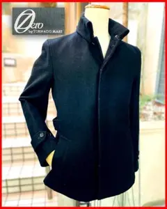 値引き！ほぼ未着用☆黒・高襟コート【ZERO/TORNADO MART】送料込