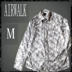 AIRWALK グレー ホワイト タイダイ染め 長袖シャツ Mサイズのサムネイル