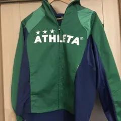 ATHLETA メッシュジャージ　グリーン/ネイビー