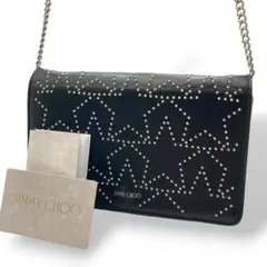 美品 Jimmy Choo ジミーチュウ　ショルダーバッグ　スタッズ　ブラックのサムネイル