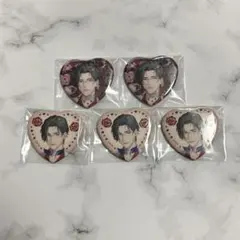 にじさんじ　五木左京　ランダムハート型缶バッチ