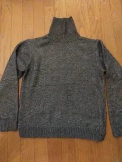 BEAMS　グレー タートルネックニット Mサイズ
