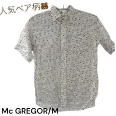【残り1点】McGREGOR ベア柄 半袖シャツ　Mサイズのサムネイル