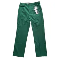 新品タグ付 RAGEBLUE TRスリムスラックス S グリーン センタープレス