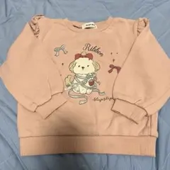 SLAP SLIP トレーナー 100cm ピンク 犬柄のサムネイル
