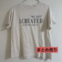 Coca コカ レディース 半袖 Tシャツ 白 ベージュ L