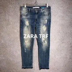 ZARA TRF ザラ ダメージジーンズ デニム カットオフ EUR38