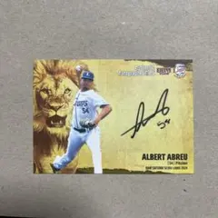アルバート・アブレイユ　直筆サインカード 2024