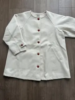 サマンサモスモス　ノーカラーコート