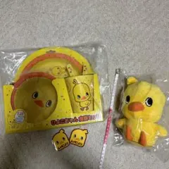 日清 チキンラーメン ひよこちゃん 食器セット　ぬいぐるみ