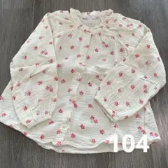 ザラキッズ 花柄 ブラウス 104 100