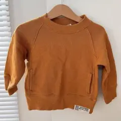 F.O.KIDS オレンジ トレーナー 80 スウェット ベビー オレンジ 古着