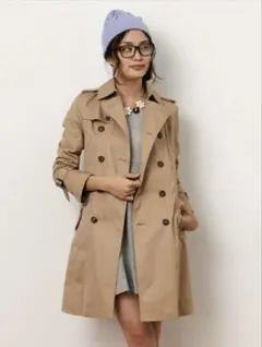 美品✨ロペピクニック　ツイルロングトレンチコート　ベージュ　サイズ38 ベルト付