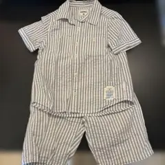 BRANSHES ストライプ 半袖シャツ・ショートパンツセット 120