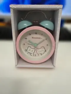 Emmmm.. くまさんデザイン 置き時計 ピンク