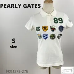 訳あり PEARLY GATES ゴルフウェア ポロシャツ ワッペン ロゴ刺繍