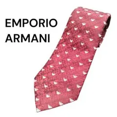 【正規品】EMPORIO ARMANI ネクタイ ワインレッドイタリア製 美品のサムネイル