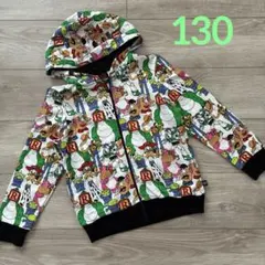 新品 ベビードール トイストーリー 総柄ジップアップ 130