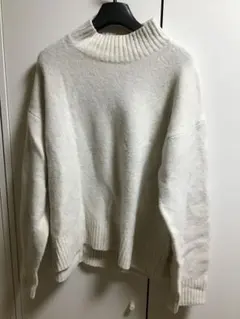 【UNIQLO/ユニクロ】長袖セーター/M★オフホワイト★レディース★ニット