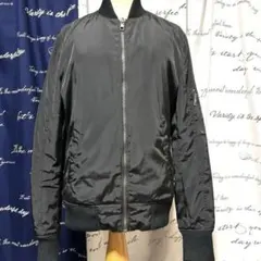 ZARA MAN 異素材切替 中綿ブルゾン キルティングジャケット オレンジ裏地