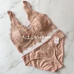 ♡BS08♡ S ピンク ブラジャーショーツセット ノンワイヤー 下着