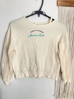 JENNI love プリーツ袖 長袖カットソー クリーム