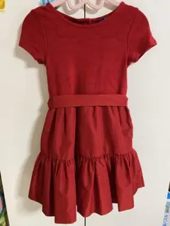 POLO ラルフローレン 赤 ワンピース　キッズ