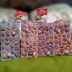 ラブブ風　お尻ぷくぷくシール　４種 ＋シール２枚　④