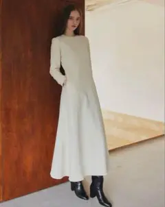 maison celon puff sleeve silhouettedress
