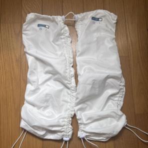 天使界隈ぬた。　しまむら　レッグカバー　白のサムネイル