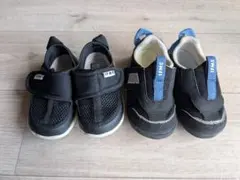 IFME イフミー　ベビーシューズ 黒 　14センチ