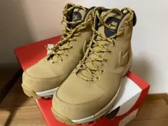 ナイキ　NIKE マノアレザー メンズハイカットスニーカー カラーキャメル