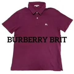 BURBERRY BRIT ポロシャツ レッド S ゴルフ お兄系 平成ギャルのサムネイル