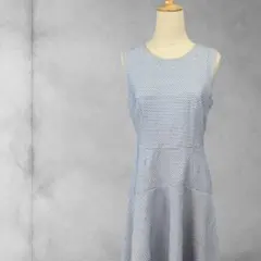 TOMMY HILFIGER 幾何学模様 ノースリーブワンピース」