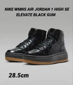 ナイキ エアジョーダン1 ハイ SE エレベート ブラック ガム 黒 28.5