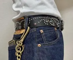 スタッズベルト ウエスタン ヴィンテージ アメカジ バイク y2k