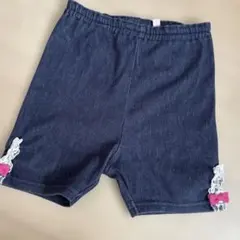 レースとリボン付き デニムショートパンツ サイズ80 メゾピアノのサムネイル